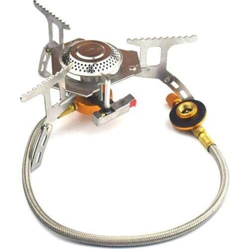 Hiking Gas Stoves Outdoor Picnic Stove Fire Maple Ultralight Portable Stainless Steel Gas Furnace Camping Gas Burners