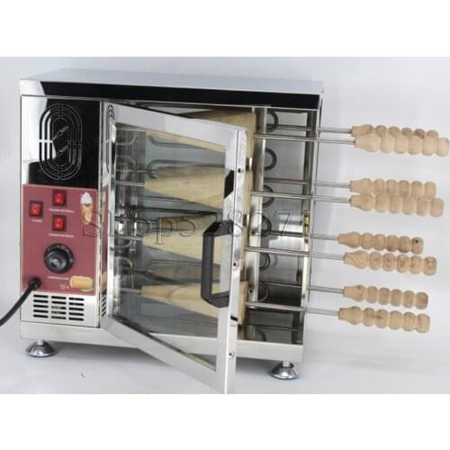 Stainless Steel Commercial 110v 220v Electric 16 Roller Hungarian Kurtosh Chimney Cake Oven