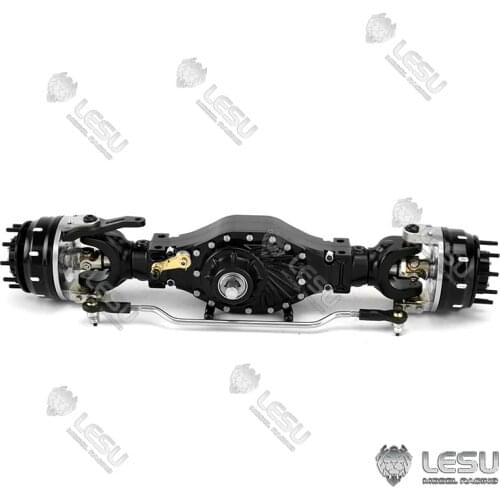 LESU Metal Wheel Reduction Front Axle Differential 1/14 RC TAMIYA Tractor Truck DIY Dumper Model