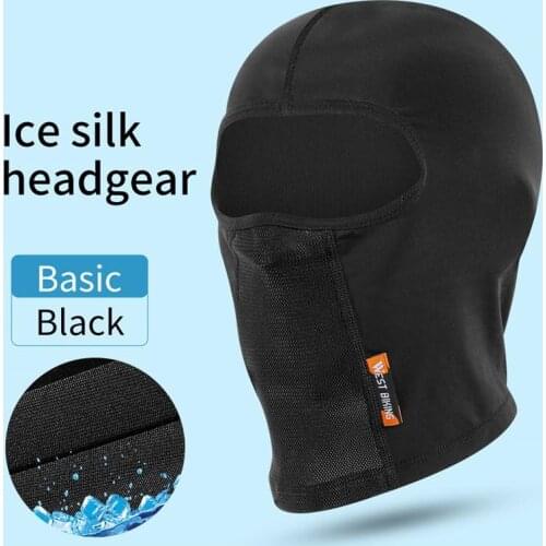 Summer Ice silk sun protection headgear outdoor riding mask Cycling Caps Helmet Hat Headband Motorcycle-Headwear West-Biking Rid