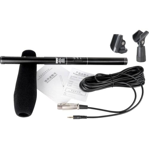 BUB G18 Interview Microphone Filming DV Recording Electret Condenser Microphone 7m Wired Metal Microphones