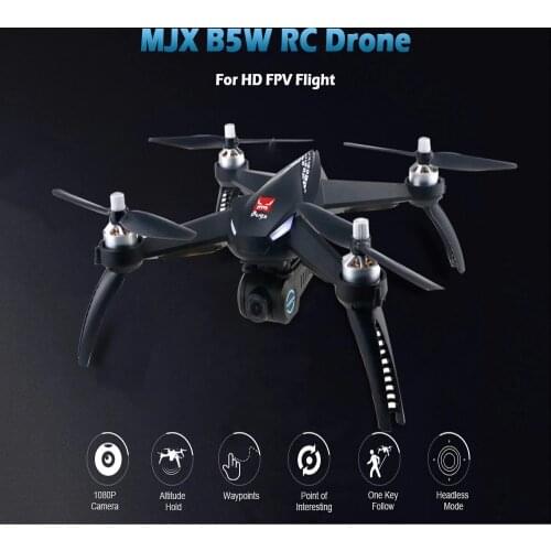 MJX B5W RC drone camera wifi GPS quadcopter Drone One Key Return 4ch follow me drone 5G WiFi FPV Camera