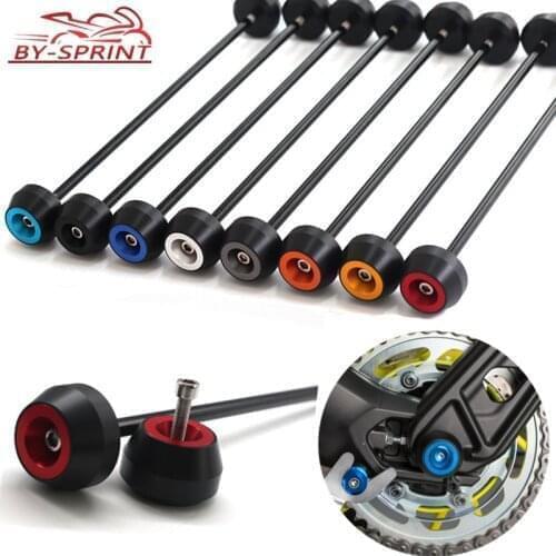 Motorcycle CNC Aluminum Front & Rear Axle Fork Wheel Sliders Crash Falling Protector Cap Pad For BMW HP4 hp4 HP 4 2009-2018