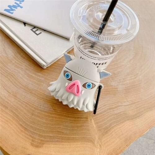 Japan Anime 3D Demon Slayer Bluetooth Wireless Earphone Case For Apple AirPods 1 2 airpods accessories