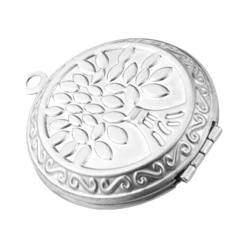 Wholesale 20pc/lot DIY Tree of Life Stainless Steel Charms Locket Pendant Jewelry Making Family Memories Women Festival Gift