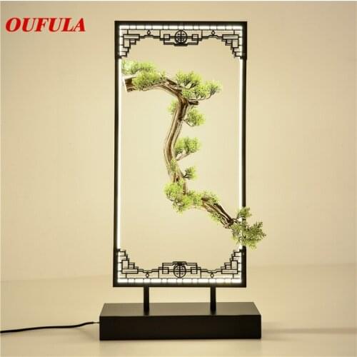 OULALA Table Lamp Desk Resin Modern Contemporary Office Creative Decoration Bed LED Lamp for Foyer Living Room Bed Room