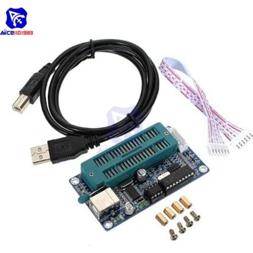 Diymore PIC K150 ICSP Programmer USB Automatic Programming Development Board Microcontroller with USB ICSP Cable