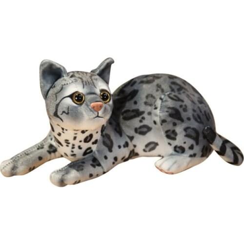 Lifelike Animals Dolls Cute Cat Stuffed Plush Toy Kitty Dolls Soft American Shorthai Siamese Cat Toys for Baby Gift Cushions