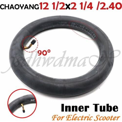CHAOYANG 12 1/2 2 1/4/2.40 90 degree Valve Stem Inner Tube tyre tire 12 inch fits gas and electric scooter e-Bike Mini dirt bike