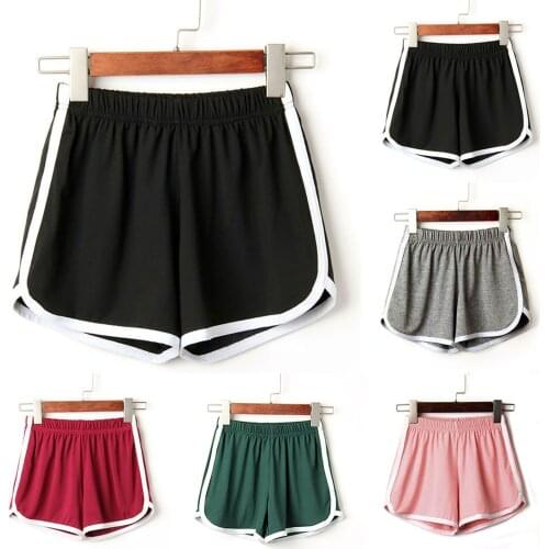 Yoga Shorts Womens Summer Mid Waist Outwear Elastic Soft Plus Size S-XL Loose Sportswear Female Workout Gym Clothes штаны