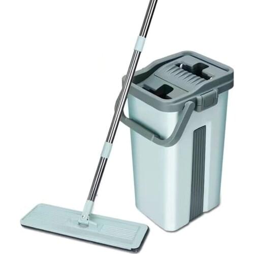 Hand-Free Wringing Mop with Bucket for Washing Floors Cleaning Lightning Offers Squeeze Flat Spin Wiper Kitchen Lazy Automatic