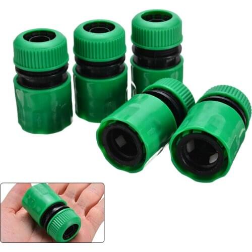 5Pcs 1/2 " ABS Plastic Hose Coupling Garden Quick Connector Hose Connector Fittings Garden Water Connectors