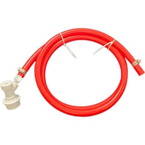 Homebrew Keg Gas Line Assembly 5/16"ID x 1/2"OD 5ft(1.5m) with MFL Fitting PU Tubing 100 PSIBeer Kegging Equipment Homebrew Keg