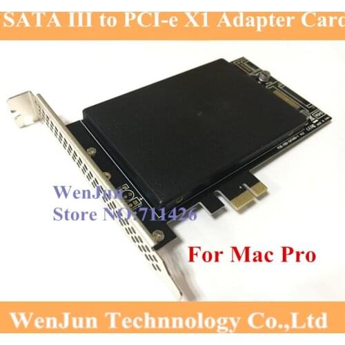 Boot Super speed PCI Express SATA III SSD Adapter with SATA III port for Mac Pro 3.1-5.1 (2008-2012) / OSX 10.8-10.14.5