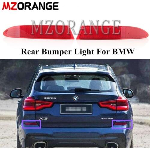 MZORANGE Rear Bumper Light For BMW F25 X3 2011 2012 2013 2014 Car Rear Tail Bumper Corner Reflector Decorative False Light Lamp