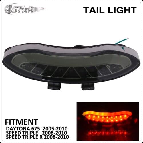 Motorbike LED Rear Turn Signal Tail Light Lamp Integrated Brake Light For TRIUMPH DAYTONA 675 2005-2010 SPEED TRIPLE R 2008-2010