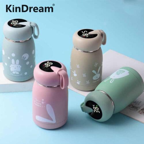 304 Stainless Steel Water Bottle Temperature LED Display Thermos Coffee Vacuum Flasks Tea Milk Children Gift 320ml Thermos Cup