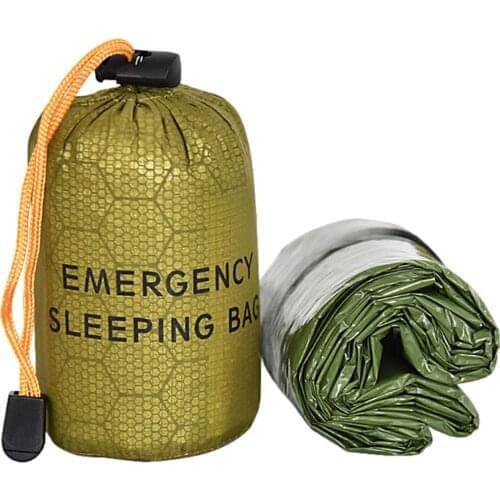 Outdoor Emergency Sleeping Bag Waterproof Lightweight Thermal Bivy Sack Survival Blanket Bags Climbing Hiking Camping Frugal