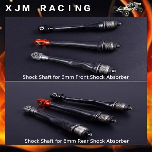 Shock Shaft for 6MM Metal Front and Rear Shock Top Rod Assembly Kit for 1/5 Hpi Rofun Rovan Km Baja 5b 5t 5sc Truck Rc Car Parts