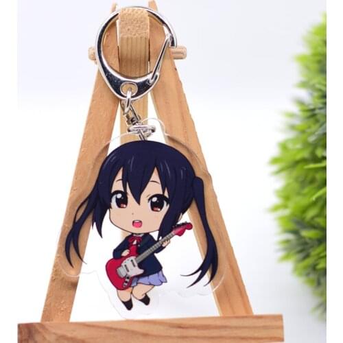 WL0915 K-ON! Keychain Acrylic Cartoon Keyring Accessories