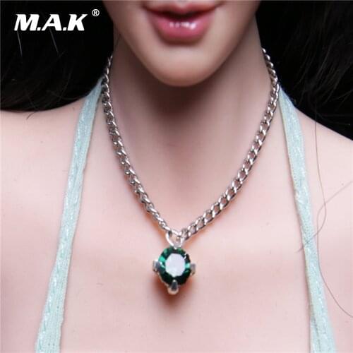 1:6 Scale Female Beautiful Necklace Model Diamond Gem Ruby Jewelry Accessory Toy for 12 inches Action Figure