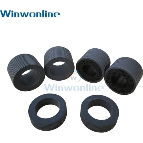1 SET 6pcs Scanner pick up roller tires Rubber for Fujitsu fi-6800 Separation Roller Brake Roller high quality