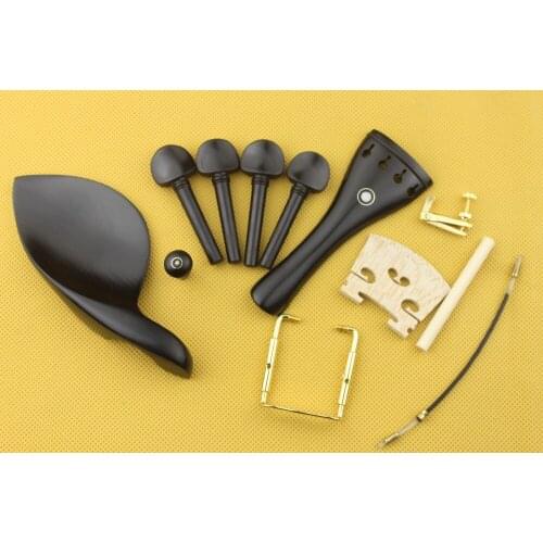 1 set high quality ebony violin parts 4/4 full size, Violin Accessories