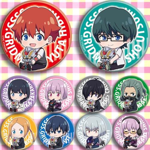 1pc 58mm SSSS GRIDMAN anime badges badge Hibiki Yuta GridmanBrooch Pins Icons Acrylic Broche
