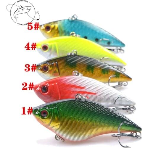 3D Eyes Diving Depth 0.5-2.5 Meters Fishing Lure Hard Bait 16g/7cm Artificial VIB Anti-Corrosion Bionic Plastic Fishing Bait