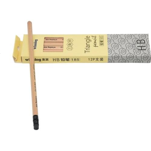 48Pcs high quality environmental protection wood HB 2B standard pencil recyclable lead-free poison hexagon / triangle pencil