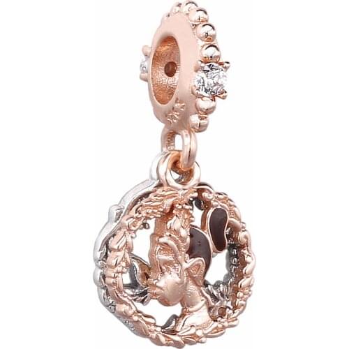 Ajax 925 Sterling Silver Trinkets Lovely Girl Beads Decoration Pendant Charms For Womens Neck Chain Necklace Bracelet 2021