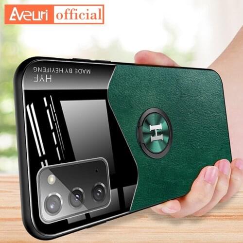 Luxury Car Holder Leather Phone Case For Samsung Galaxy S20 Plus Note 20 Ultra Note 10 Lite A51 A71 5G A21S Cover Case Coque