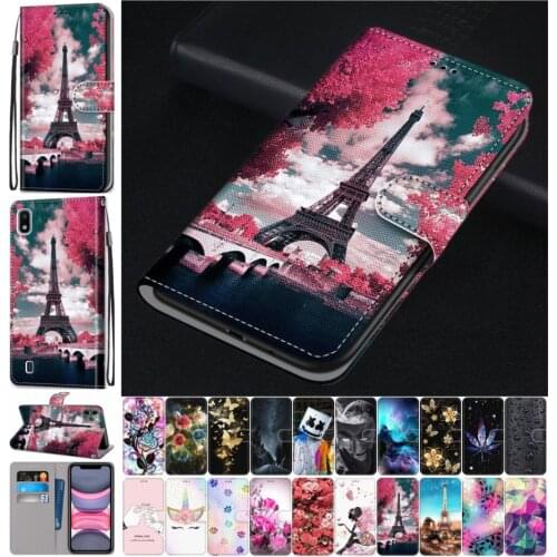 Cute Leather Phone Bag For Cover Samsung Galaxy A10 A10S A20S A20E A20 A2 Core A30 A40 A50 A60 A70 A80 Rose Wallet Case D08F