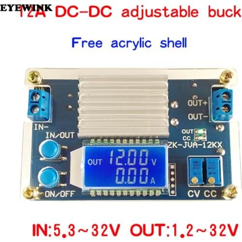 12A constant voltage constant current LCD digital voltage current display adjustable step-down power supply modulen