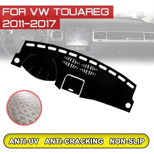 For Volkswagen Touareg 2011 2012 2013 2014 2015-2017 Car Dashboard Mat Anti-dirty Non-slip Dash Cover Mat UV Protection Shade