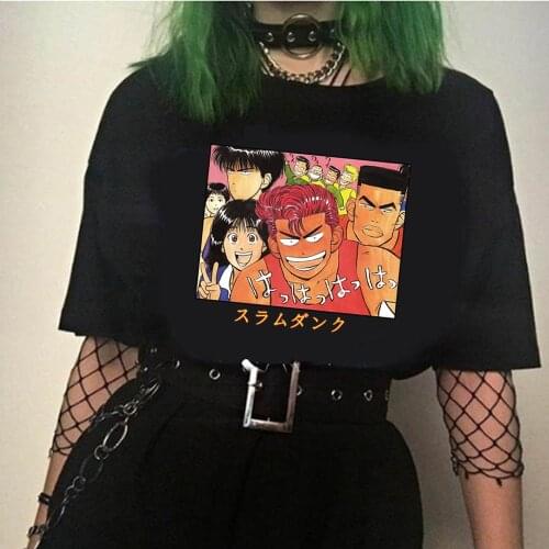 Slam Dunk T Shirt Women Anime Japanese Manga T-shirt Cartoon Graphic Tees Summer Tops Harajuku