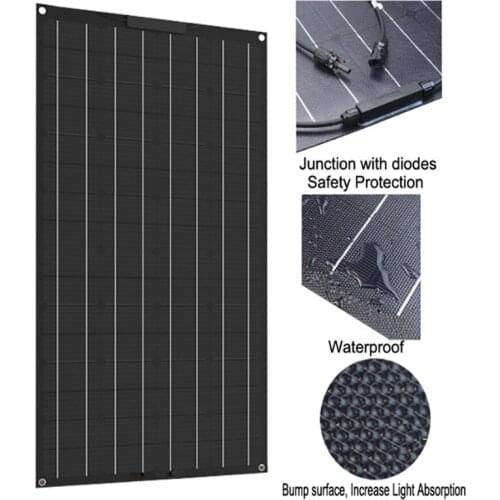 ETFE flexible Solar panel for 12V battery charger home kit 100w 200w power