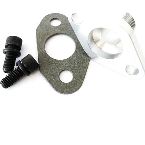 Flange Kit AN12 Oil Drain Adapter M8 x 1.25 Bolt For T3 T4 T60 T70 Gt40r Turbos