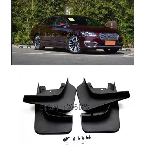 Set Molded Car Mud Flaps For Lincoln MKZ 2014 2015 2016 2017 2018 Mudflaps Splash Guards Mud Flap Mudguards Fender Front Rear