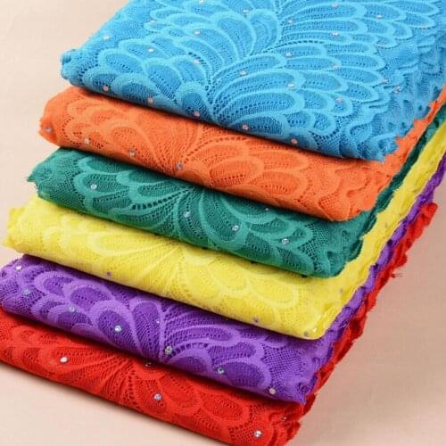 10Yards Embroidered Lace Trim Sewing Ribbon Guipure Lace Trimming Or Fabric DIY Garment Accessories Sapphire Yellow