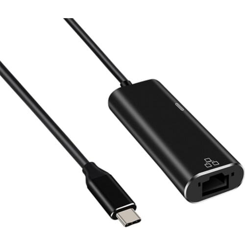 HOT-Type-C Network Card Converter Type-C to RJ45 Network Port Adapter for Mobile Phone / Computer / Plus PD Charging