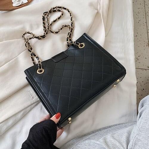Small Chain PU Leather Crossbody Bags For Women 2021 Shoulder Handbags Female Travel Fashion Cross Body Bag Hand Bag
