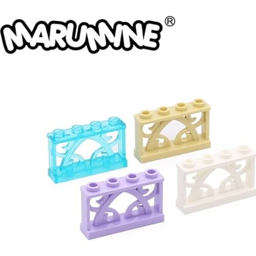 Marumine 19121 Iron Fence Ornamental 1 x 4 x 2 With 4 Studs Modeling MOC Educational Toys Constructor Accessories Building Kits
