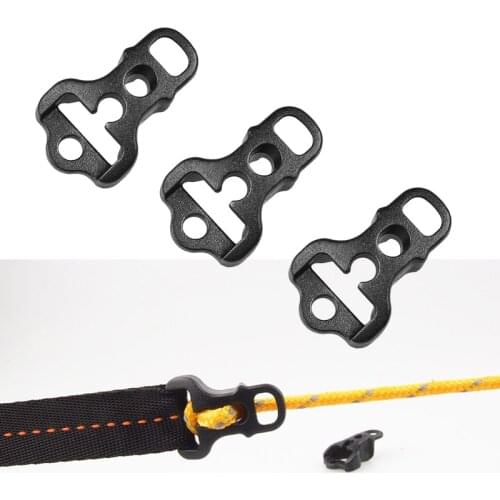 10/20Pcs Camping Awning Tent Guyline Runner Guy Lines Stopper Cord Rope Tightener Tensioner Equiptment Accessorie Tent Hook
