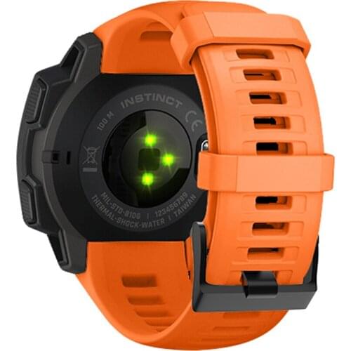 22 mm Silicone Strap For Garmin Instinct Replacement Watch Band Hight Quality Sport Adjustable Wrist Band With Spring Bar Tool