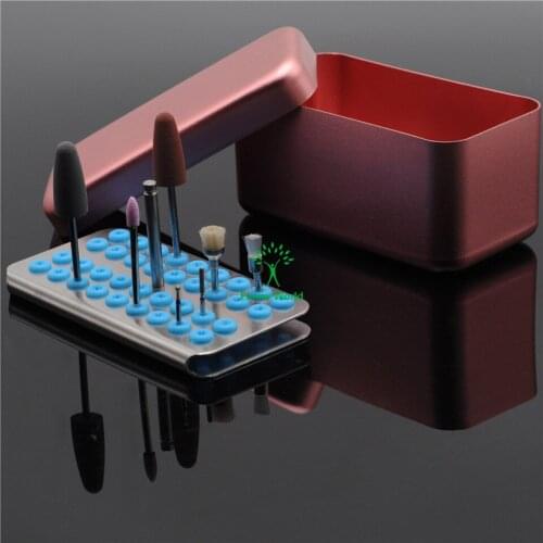 Pink Dentist FG RA HP Burs Mandrel Autoclavable Disinfection Holder Block