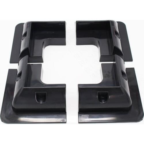 1 set ABS Black 4PCS/SET Solar Panel Corner Mounting Bracket System for Caravan Motorhome RV