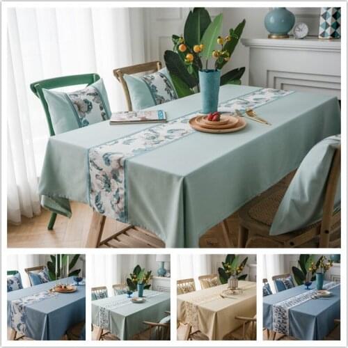 European Modern Decorative Table Cloth Home Kitchen Rectangle Dining Tablecloth Coffee Tea Table Cover