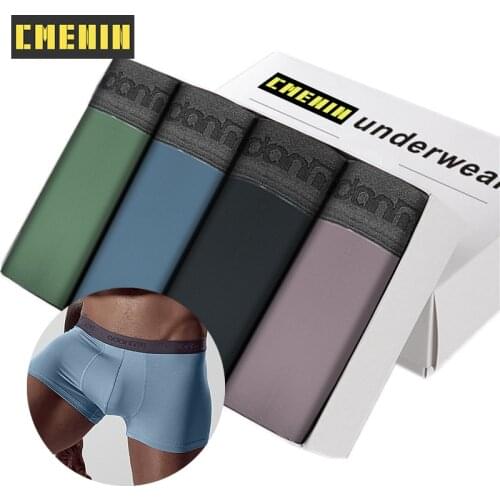 4Pcs Boxer Underwear Modal Mens Underwear Soft Boxers Underpants Breathable Boxer Shorts Men Cueca Male Panties Boxershorts