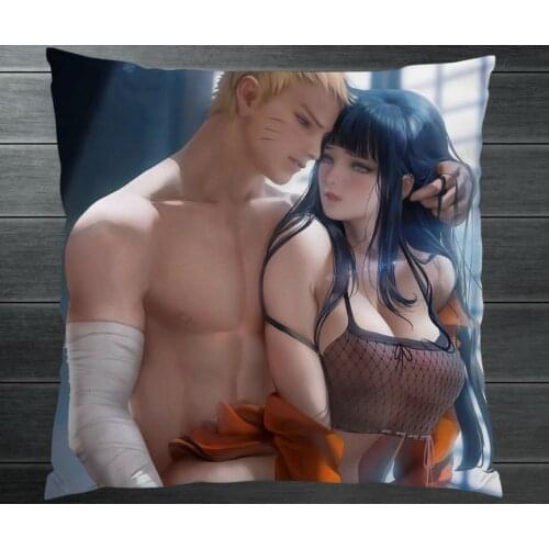 NARUTO Uzumaki Hinata Sasuke Sakura Sexy Adult Fanart Two Side Pillowcase Pillow Case Cover Cosplay Gift BED/SOFA/CAR Decor New